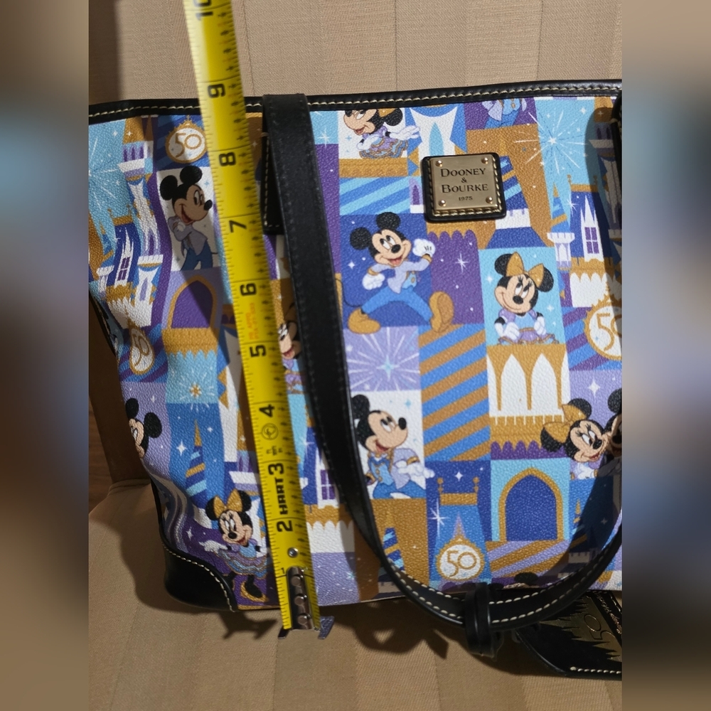 DOONEY AND BURKE DISNEY 50TH ANNIVERSARY HANDBAG PURSE TOTE Mickey & Minnie - Picture 9 of 10